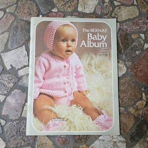 Vintage 1972 Bernat Baby Album Knitting/Crochet Pattern Booklette, No. 5135-187